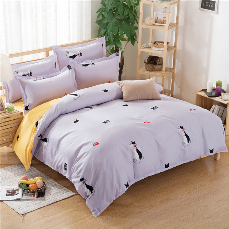 羽曼舒柔棉時尚床上用品套件 體驗SRM01相親相愛四件套的溫馨舒適